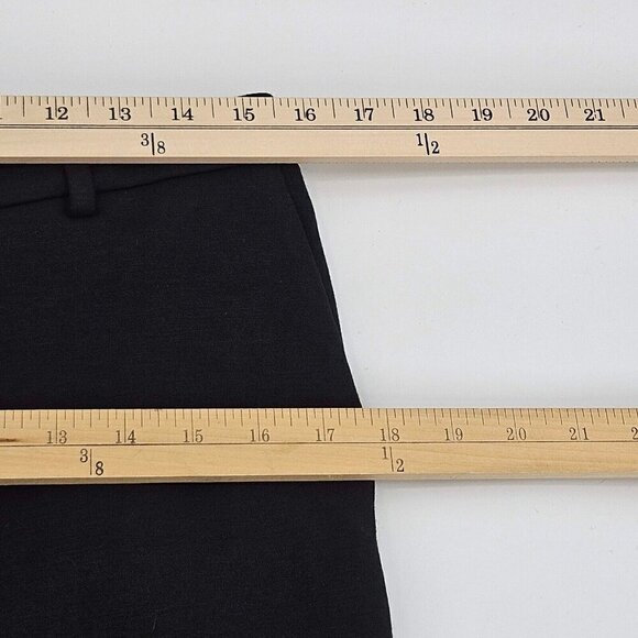 Theory Treeca Tailored Trouser Pants Double Knit Jersey Black Women’s Size 6 - Picture 11 of 13